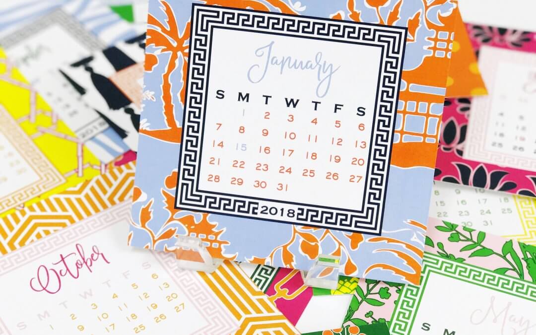 2018 Desk Calendar