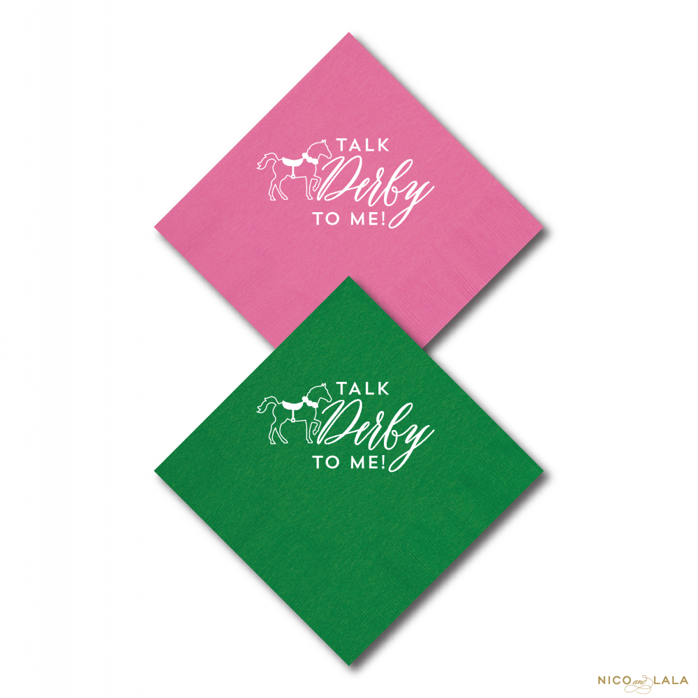 derby party napkins