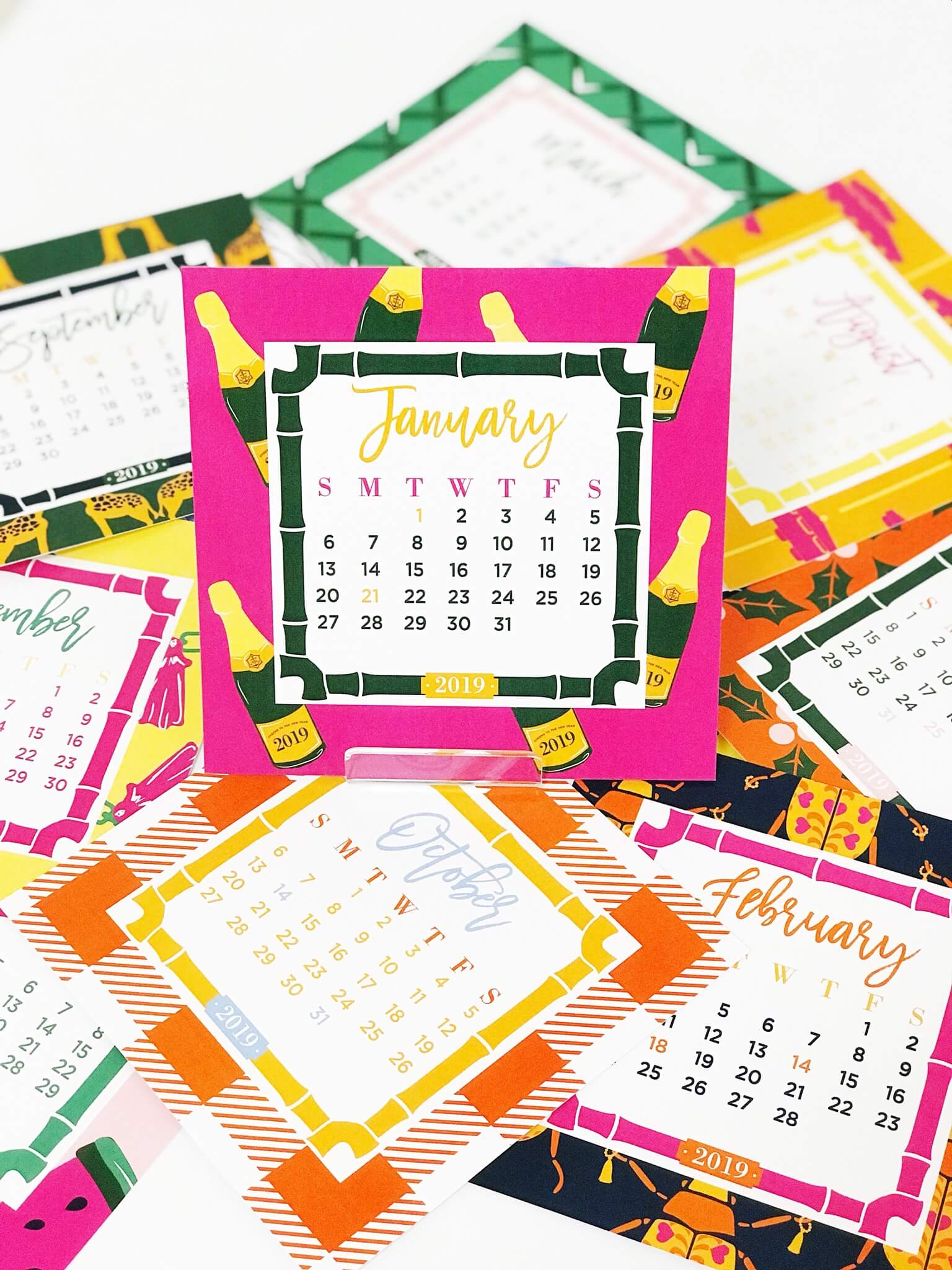 Nico and Lala 2019 desk calendar